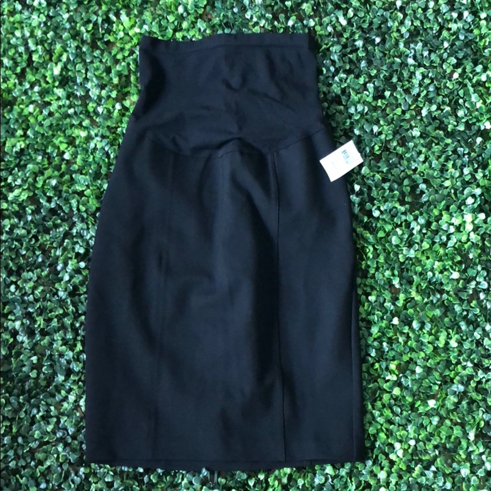 Black Pencil Maternity Skirt